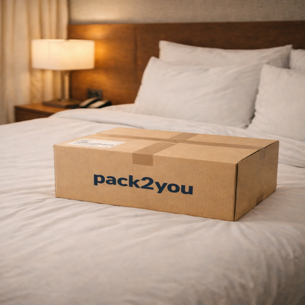 Pack2You delivery packages to hotel